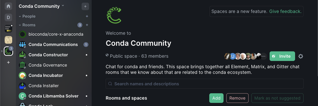 Banner image for Conda Community Chat is now on Element/Matrix blog post
